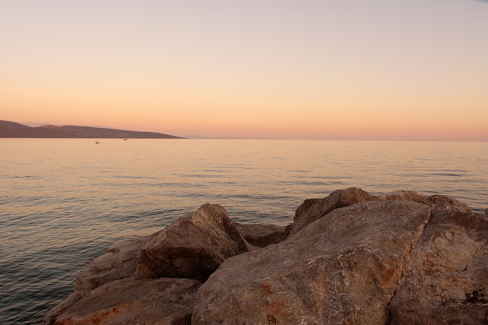 Sunset on the Lakeshore in Croatia