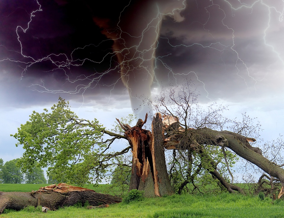 Tornado Destroying stuff