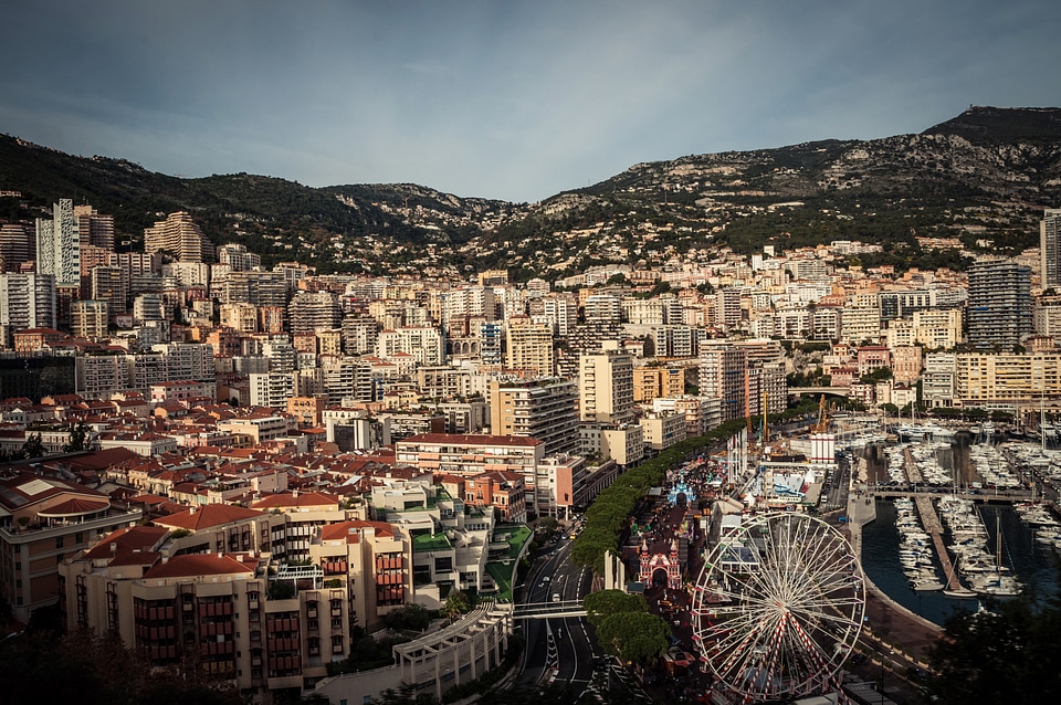 Urban city view of Monaco