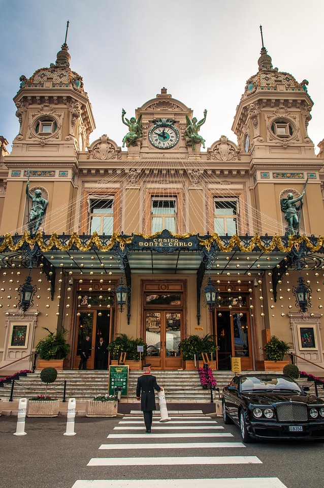 Fancy building on the French Riveria on Monaco photo