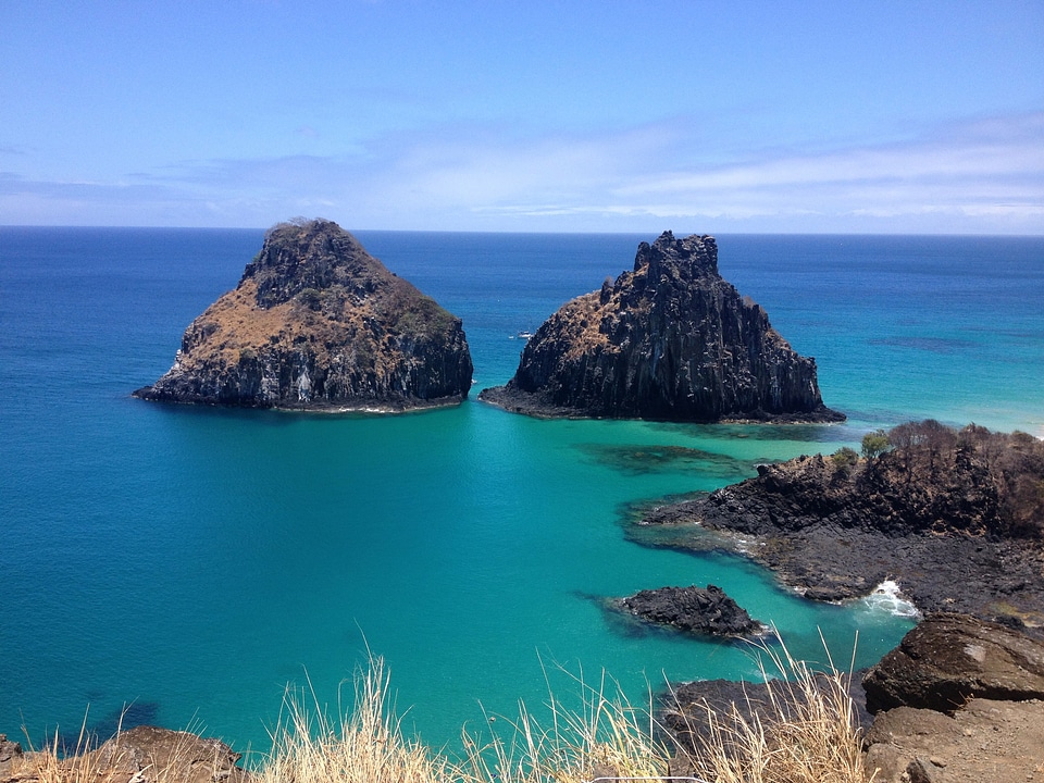 Landscape and seascape of Fernando De Noronha, Brazil