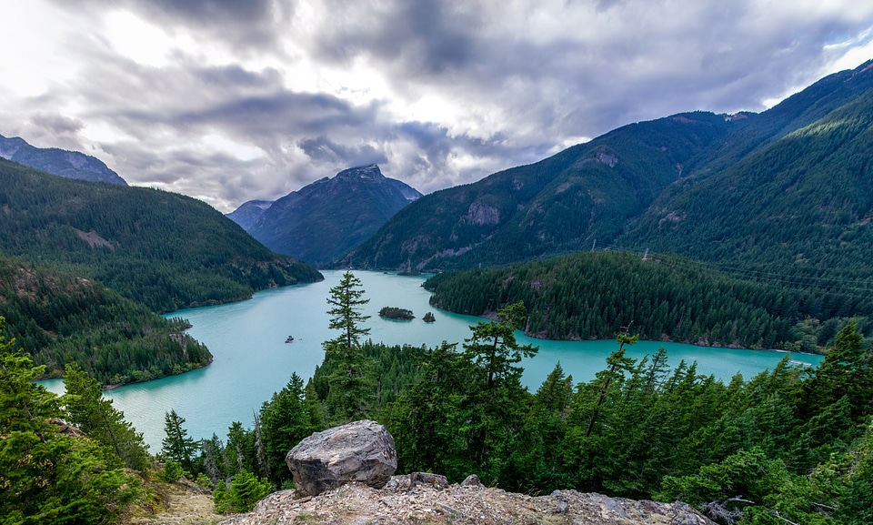 Beautiful Landscape at Glacier National Park, Montana photo