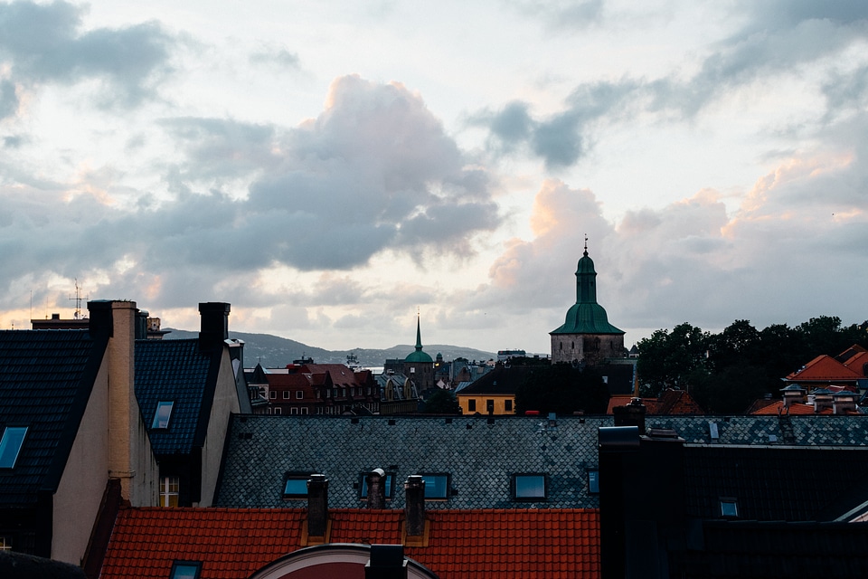 Rooftops in Bergen