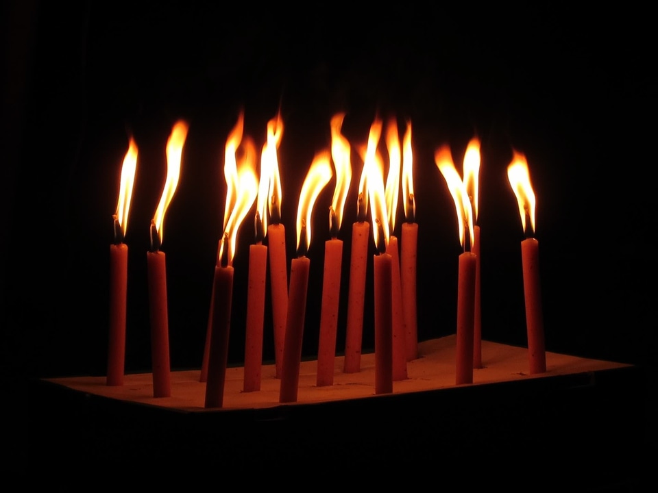 Torches dark light photo