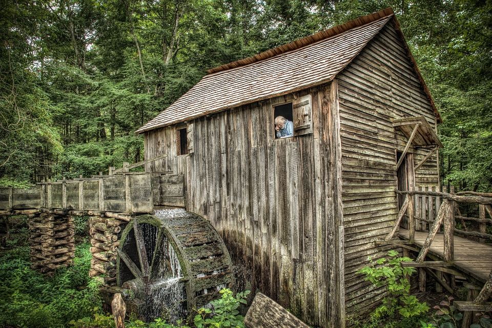 The Miller and His Wheel in Great Smoky National Park