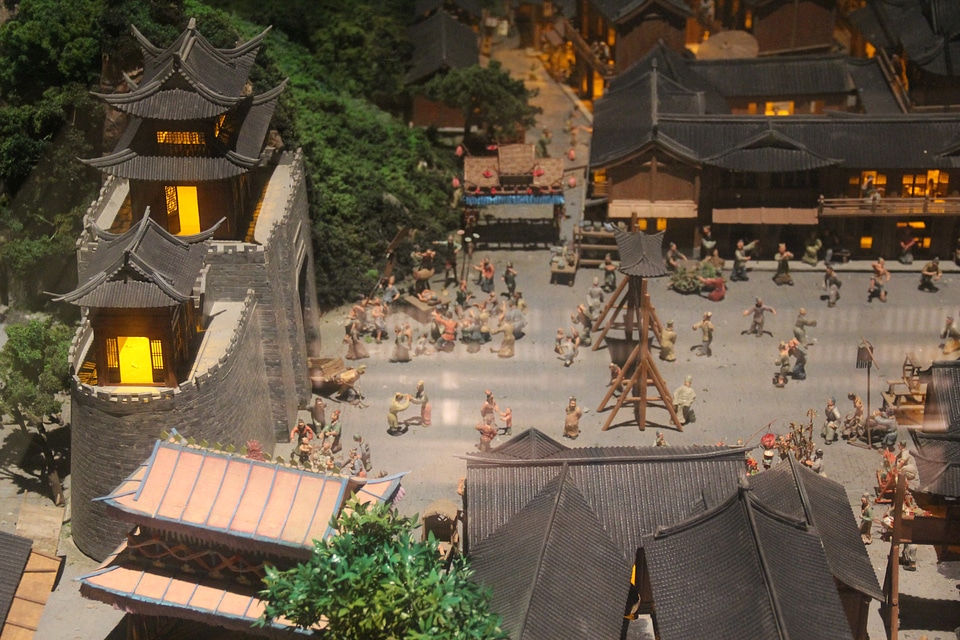 Courtyard in ancient Hangzhou