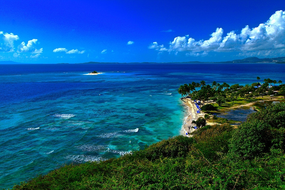Palomino Island shoreline and ocean landscape