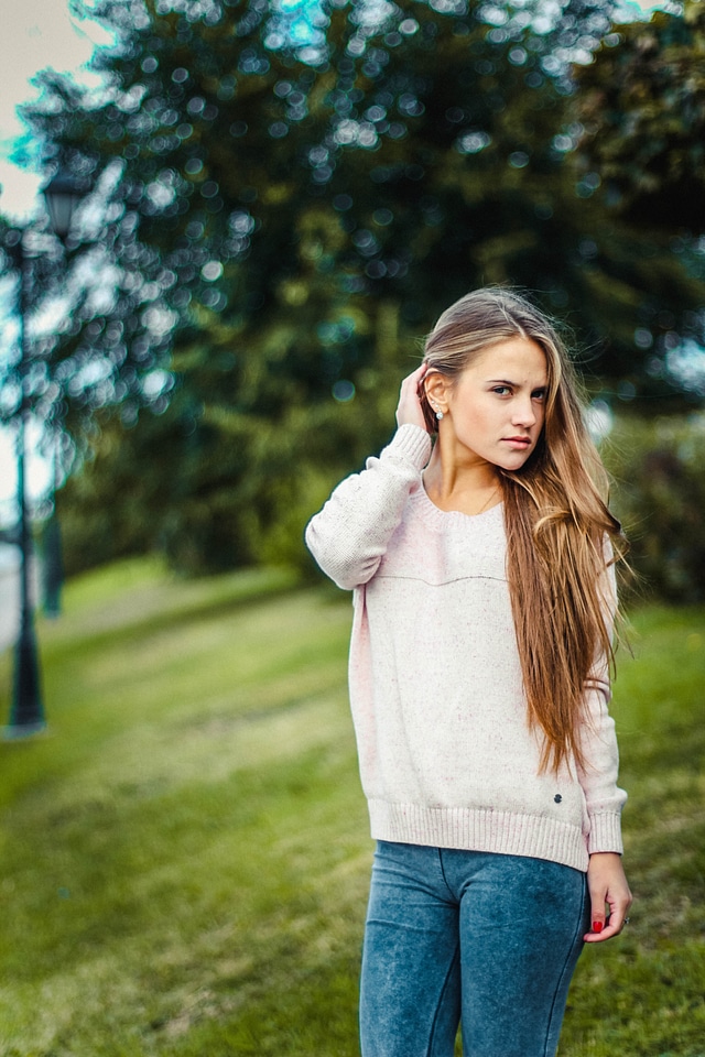Posture pretty hair