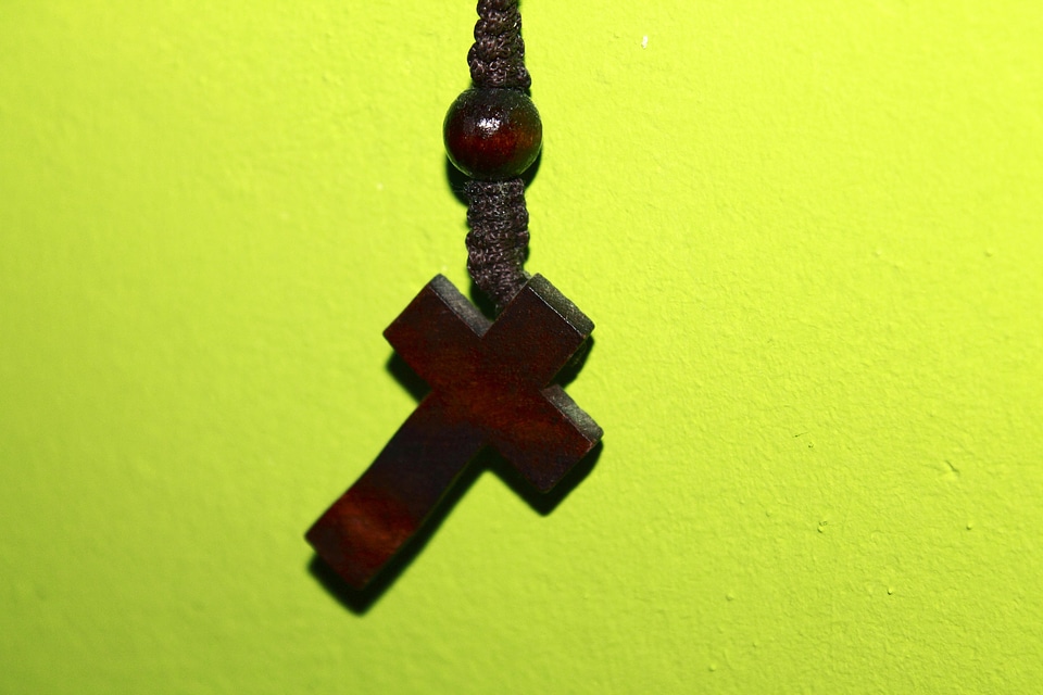 Wooden Cross Pendant 