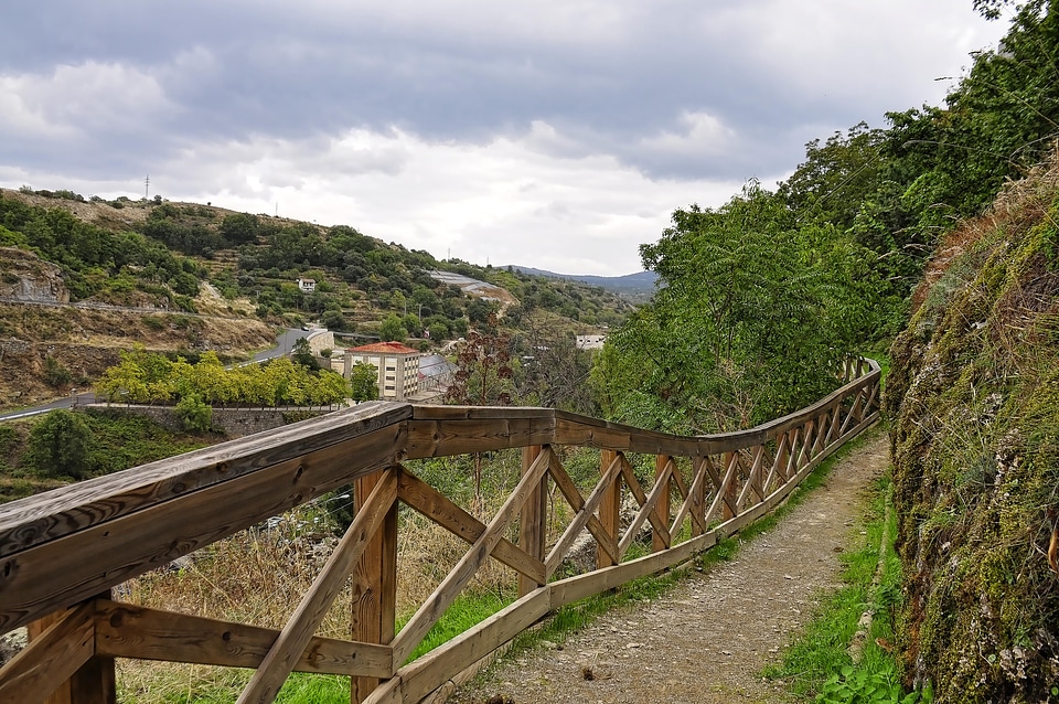Fence and Hilly Landscape in Spain