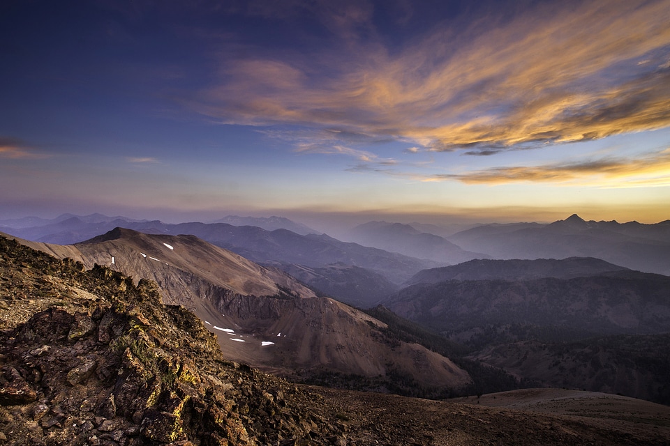 Sunset over the East Fork of the Salmon River in Jerry Peak Wilderness