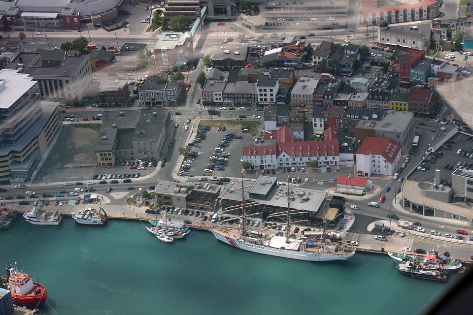 USCGC Eagle tied up in St. John’s in Newfoundland 