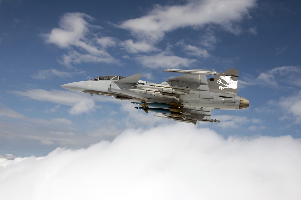 Fighter Jet flying in the air
