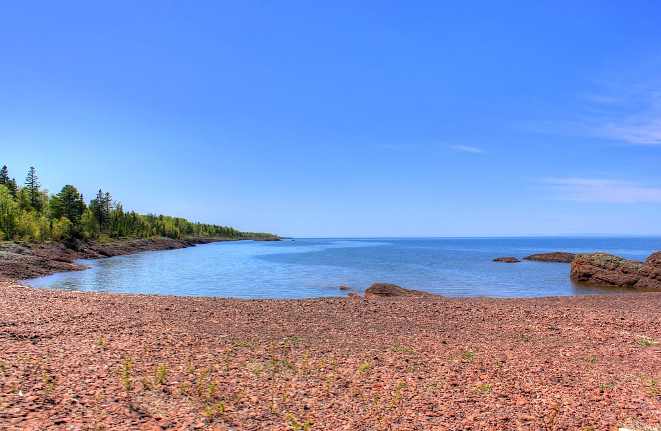 Lake Superior Bay in the Upper Peninsula, Michigan