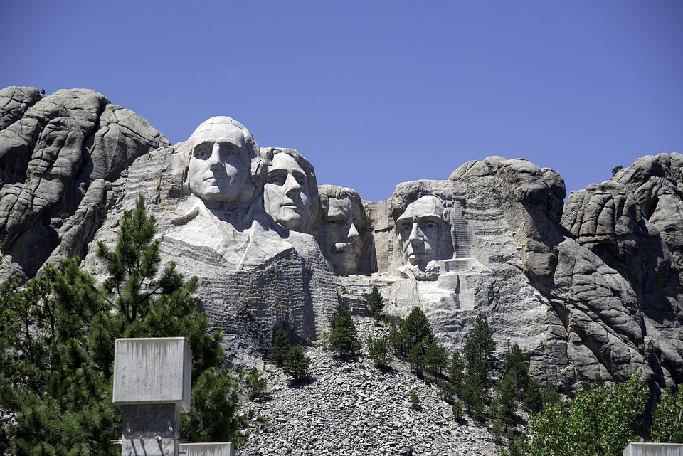 Four faces of Mount Rushmore
