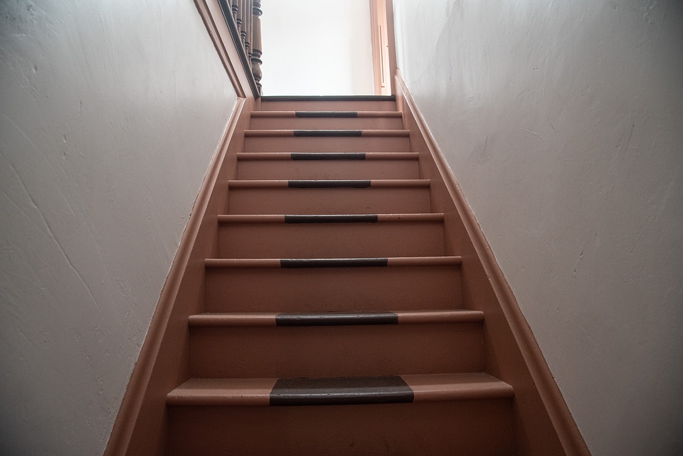 Staircase up the house