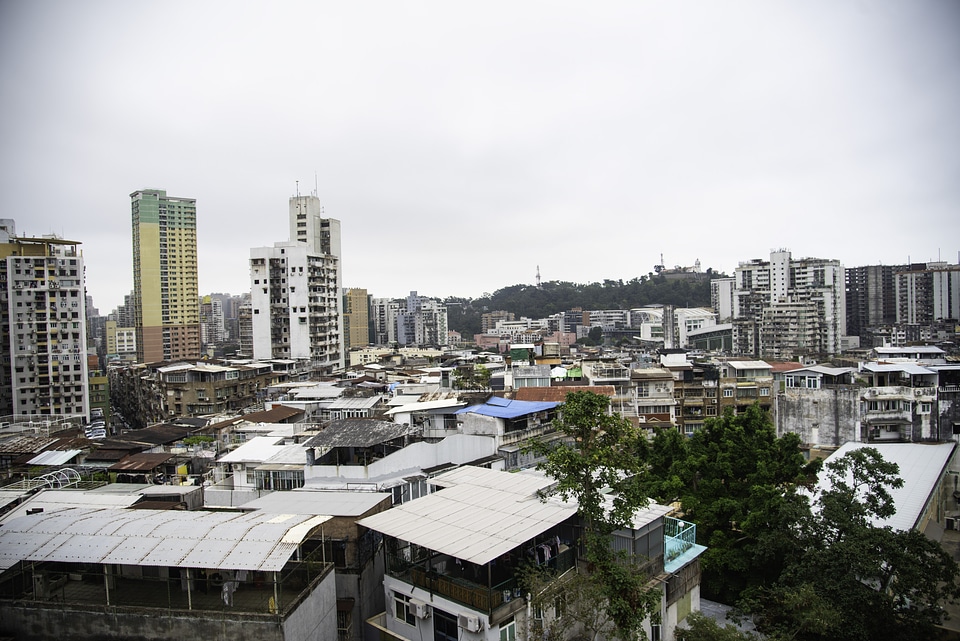 Rooftops view in Macau