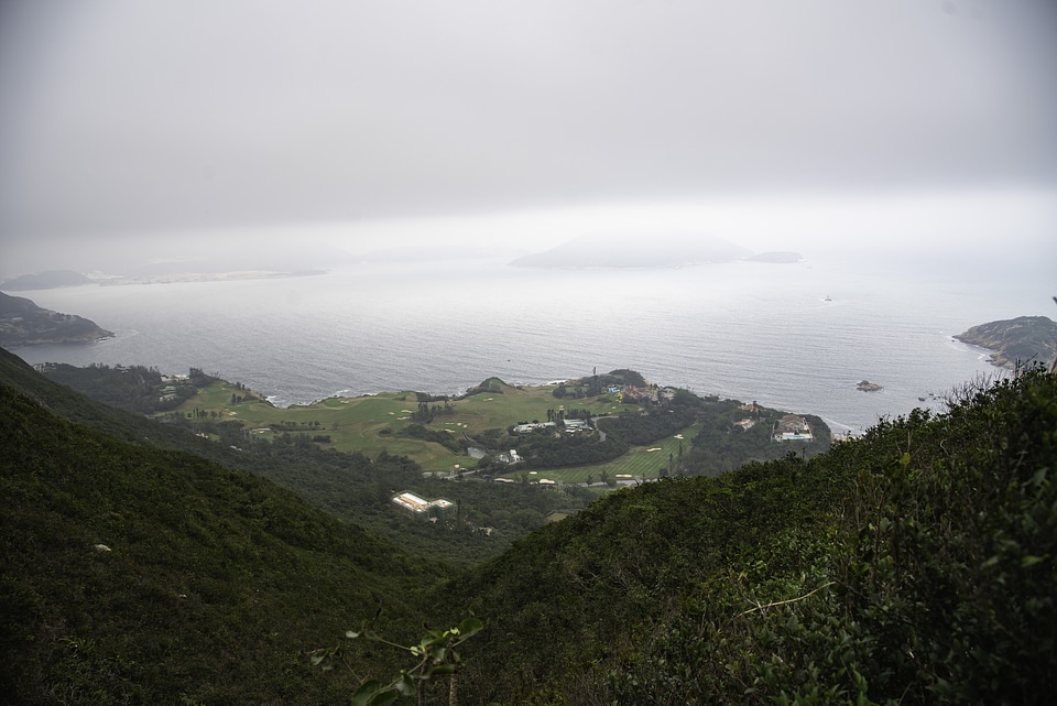 Peninsula sticking out into the Sea in Hong Kong