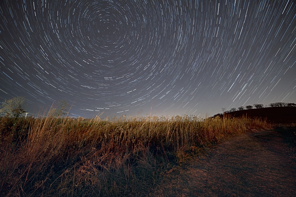 Star Trails in the Sky above Pheasant Branch Conservancy photo
