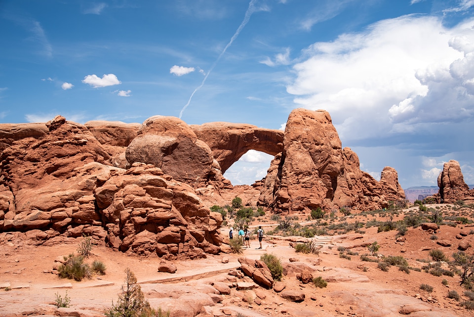 Walking towards the Big Arch