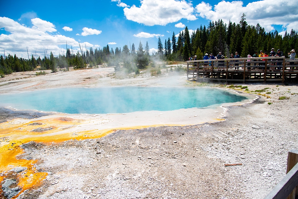 Large Hot Spring basin landscape