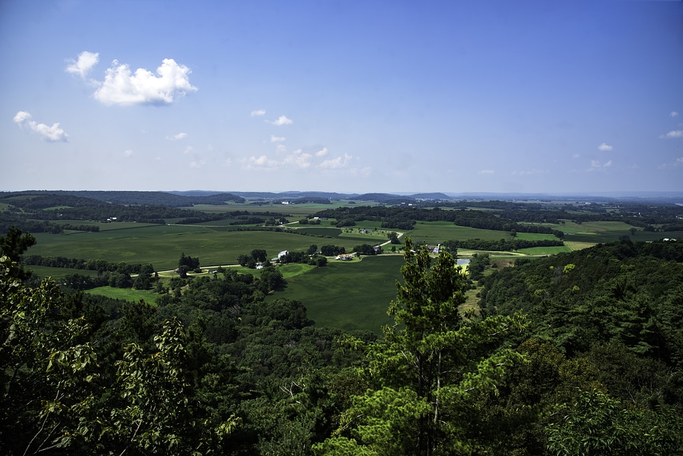 Farm Landscape View at Gibraltar Rock
