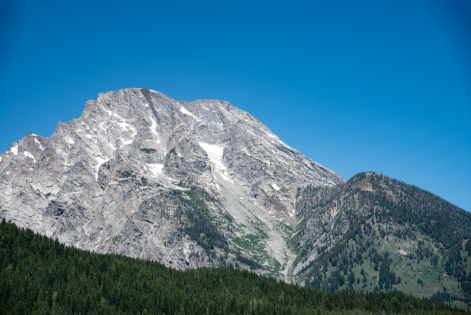 Blank face of a mountain