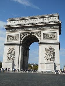 Champs elysées cosmopolitan city france photo