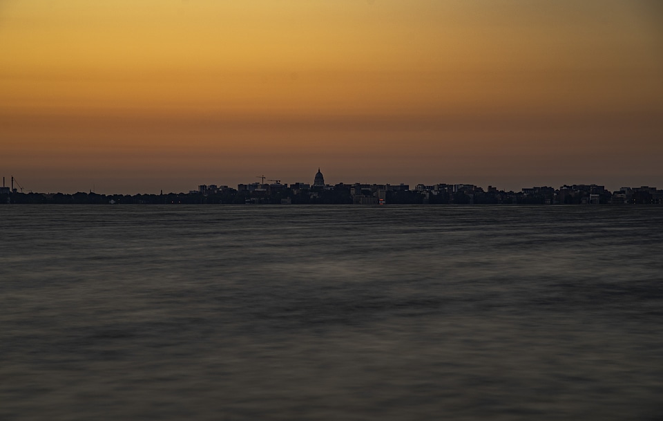Madison at Daybreak across Mendota