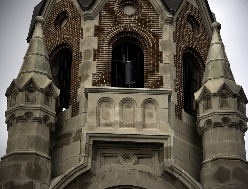 Close up of Church tower