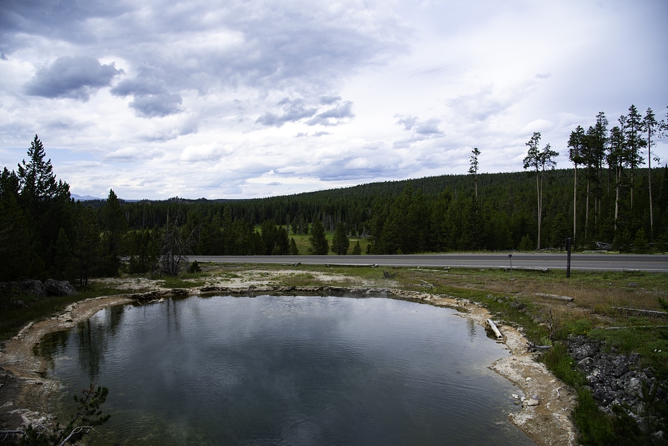 Large Hot Spring at Yellowstone National Park
