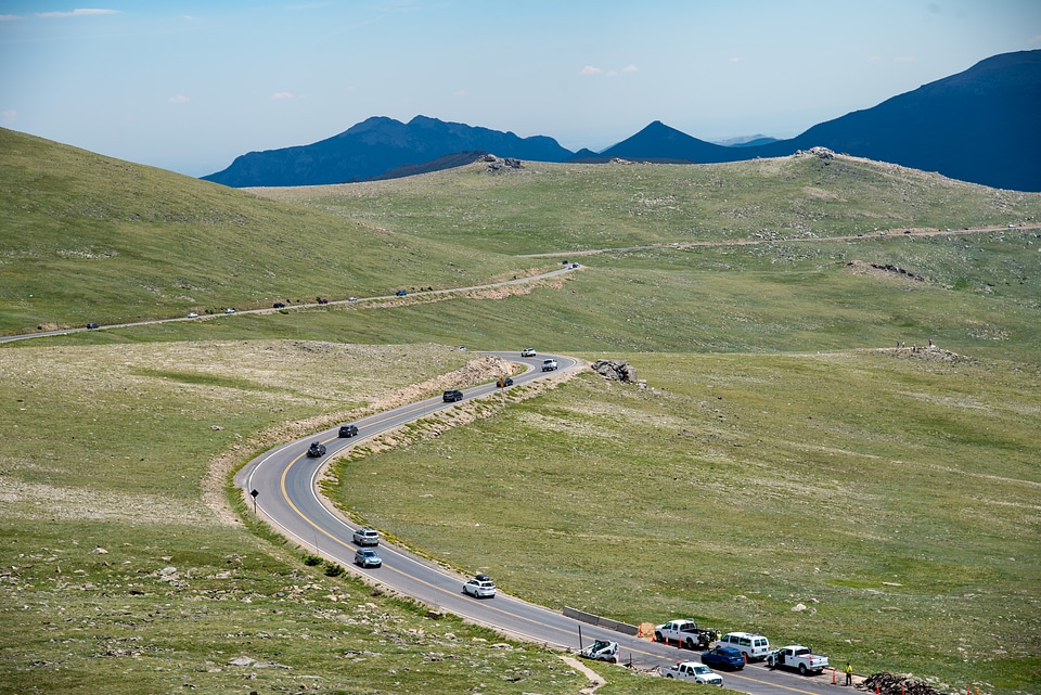 Highway on the high mountains photo