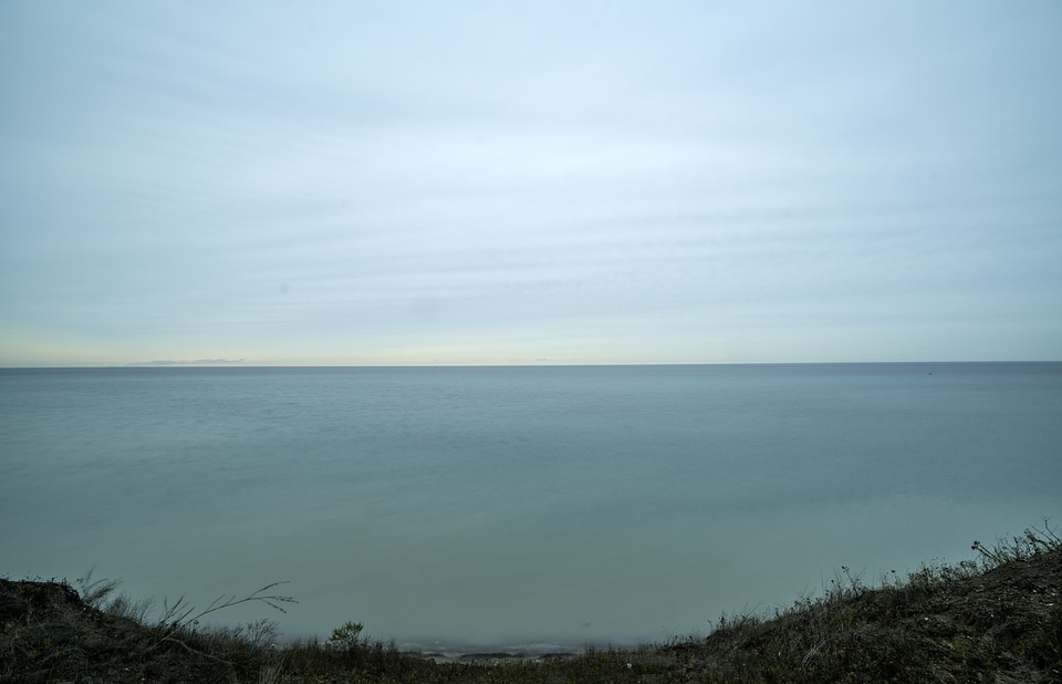 Viewing the Lake Michigan Horizon in the Morning