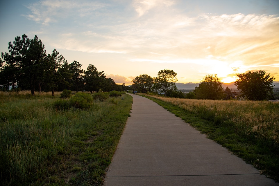 Walkway on the hill at Denver