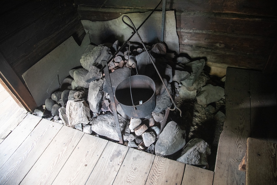 Soup cooking place in Finnish house