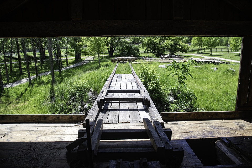 Log Roller at Wade House in Wisconsin