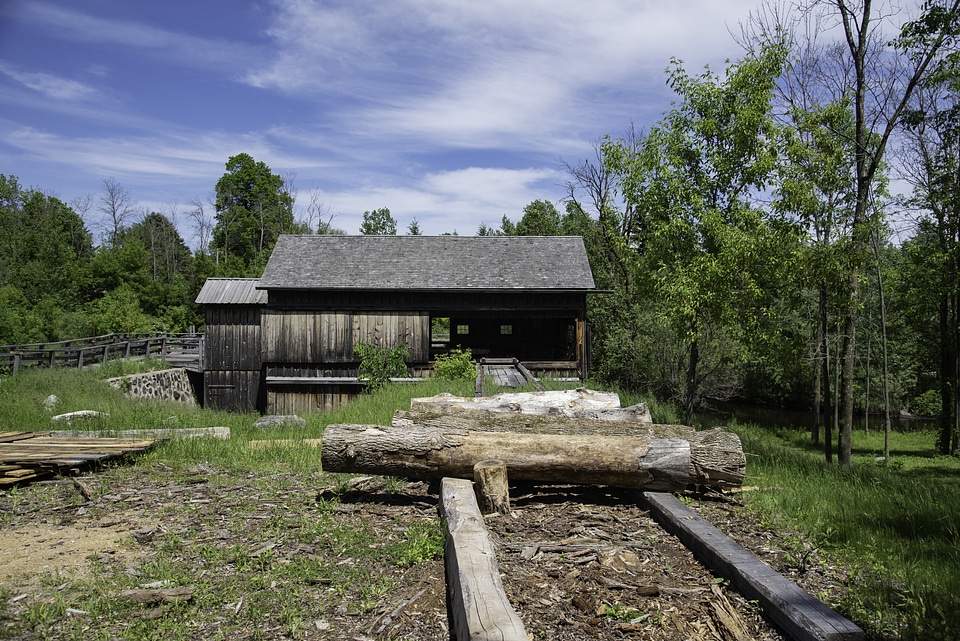 Outside the Saw Mill and landscape