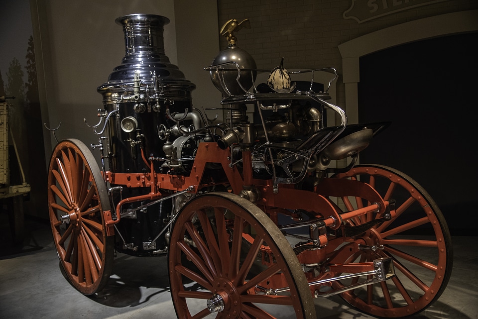 Steampunk device on wheels