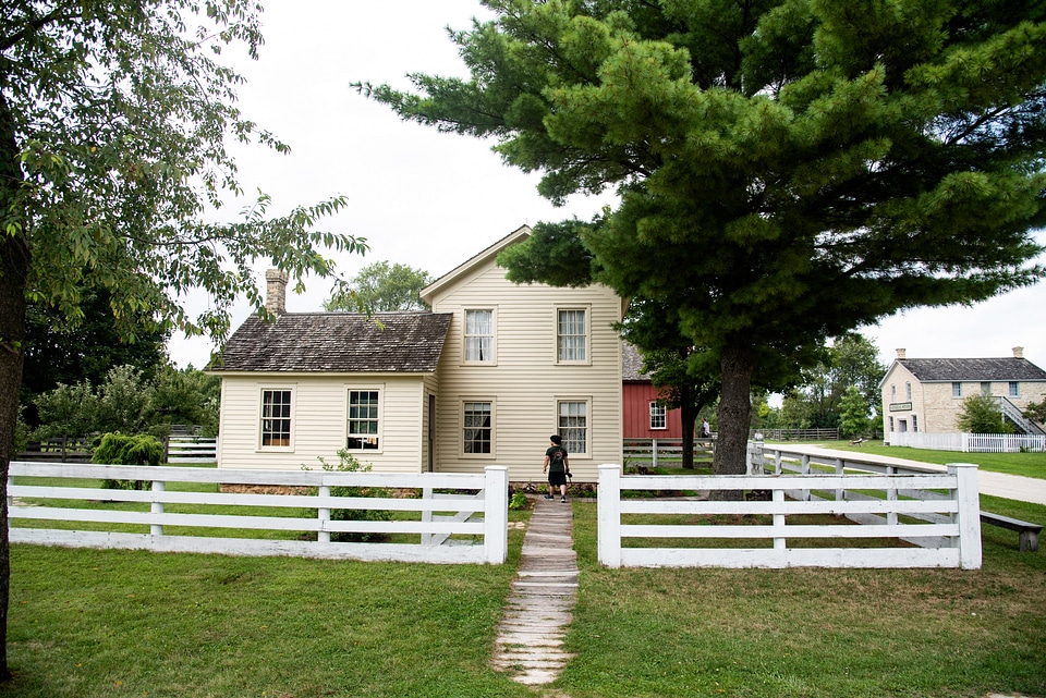 Old house and fence in Old World Wisconsin