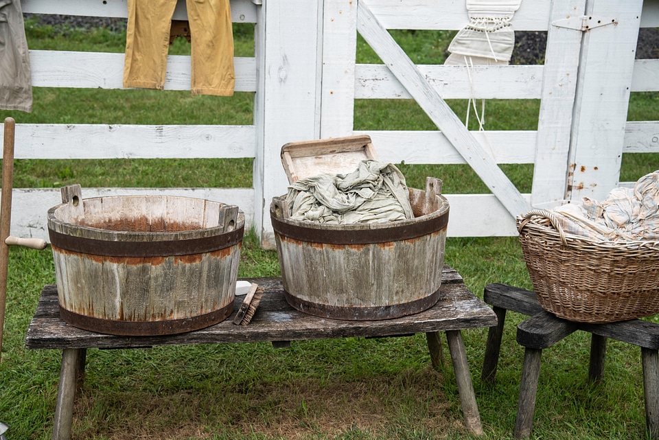 Cloth Washing Buckets in Old World Wisconsin