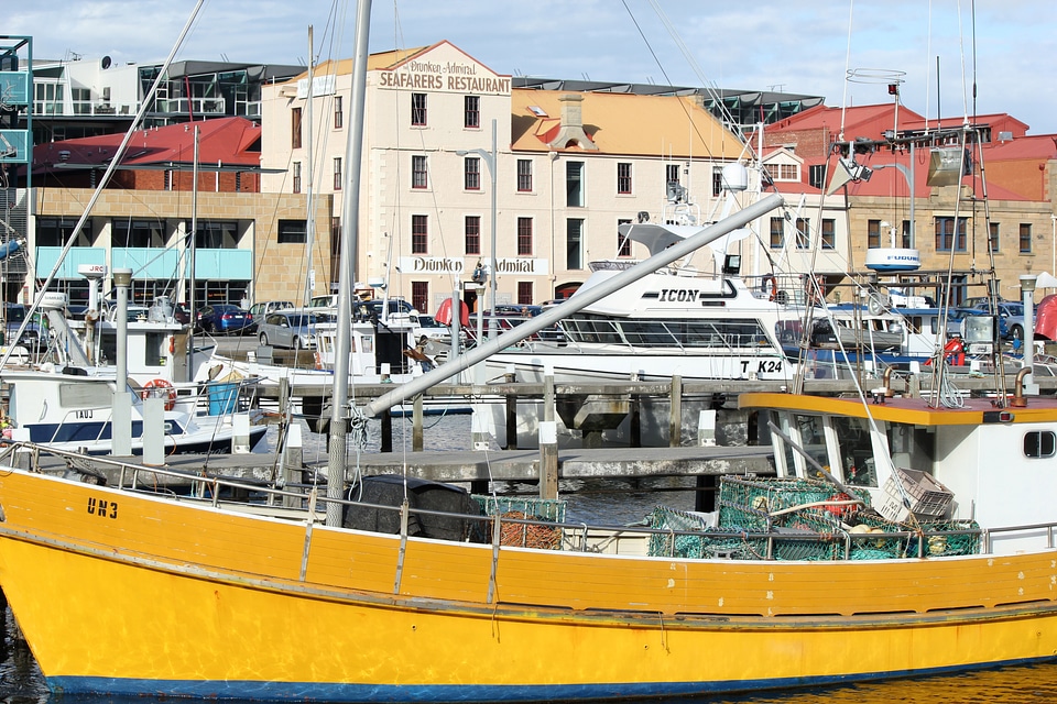 Hobart Docks in Tasmania, Australia