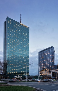 Intraco I Skyscraper in Warsaw, Poland