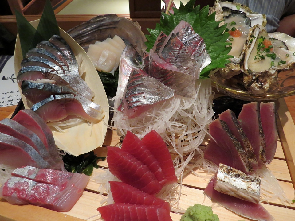 Raw Sliced Tuna Sashimi