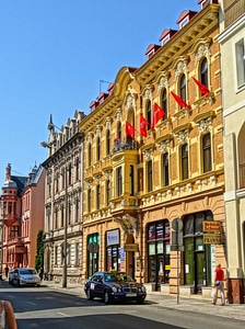 Śniadeckich Street and buildings in Bydgoszcz