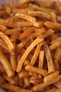 Delicious fried potatoes fries photo