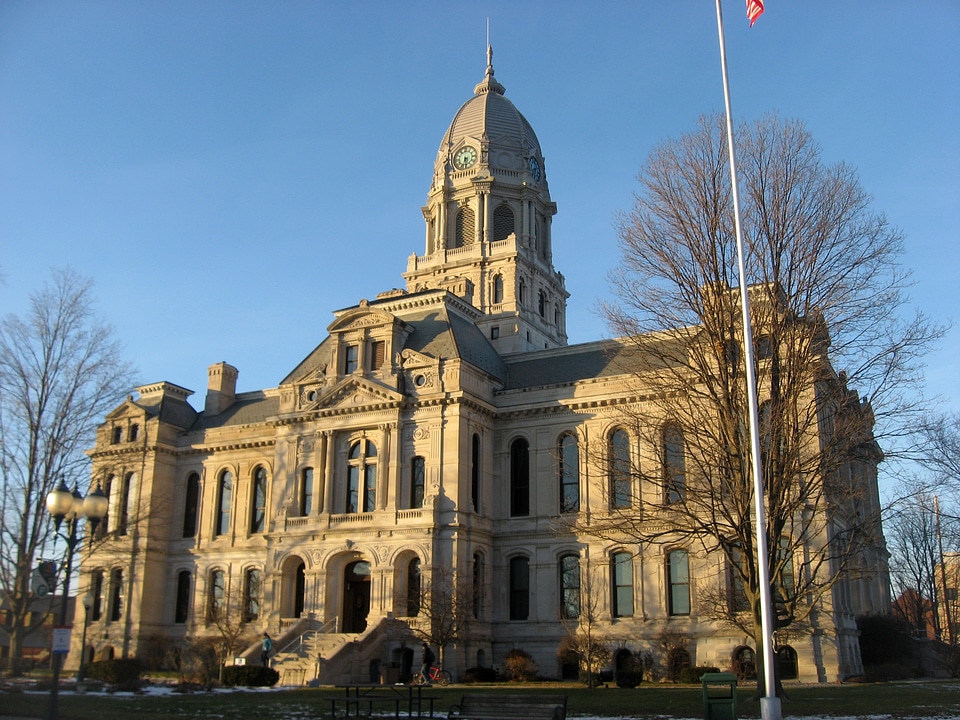 Old Kosciusko County Courthouse in Warsaw, Indiana
