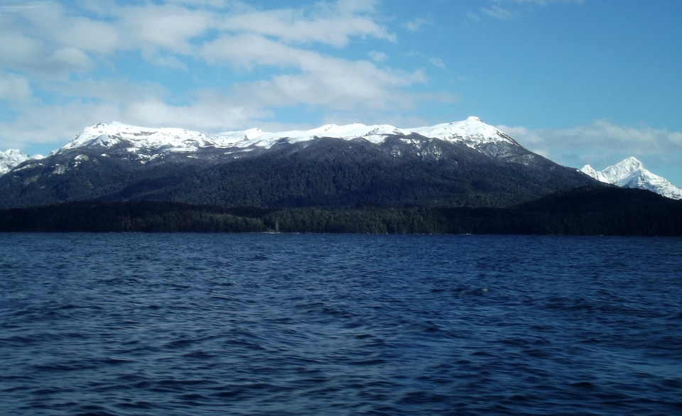 Snow-capped Mountains Beyond the Lake