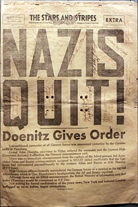 Nazis quit poster, surrender of Germany during WWII photo