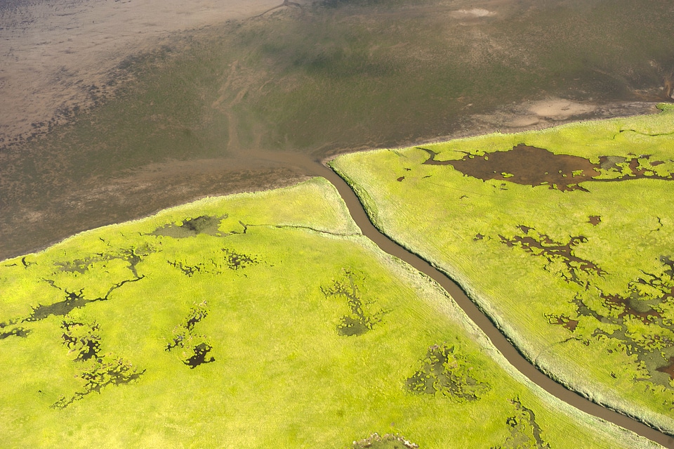 Waterways landscape and riverbed