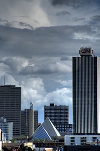 Edmonton City Hall and surrounding buildings in Edmonton